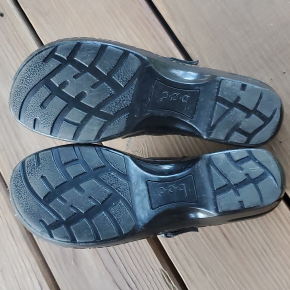 Womens black leather Born clogs size 9 (40.5) - Picture 6 of 6